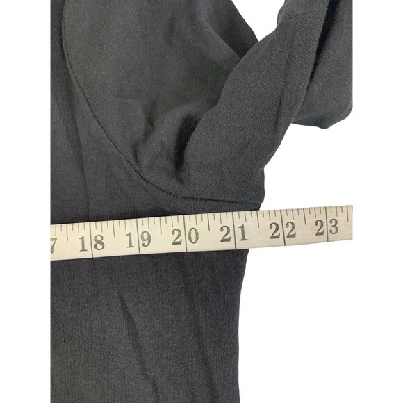 Westbound Women Black Mock Neck Long Sleeve Top - Picture 4 of 5